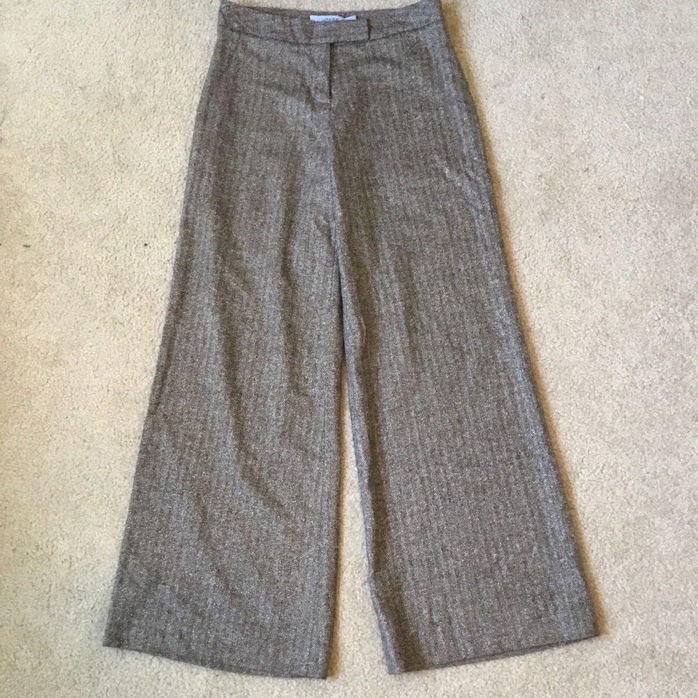 Wool herringbone pants. Size 6/8.
